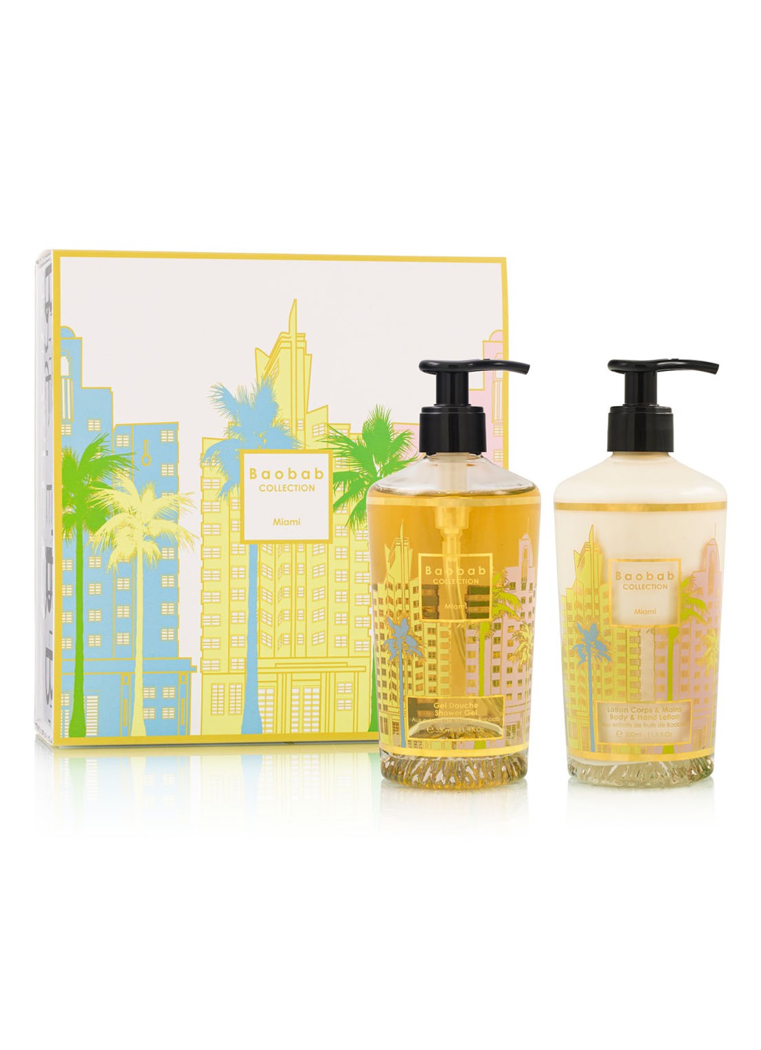 Baobab Collection Miami bodylotion- & showergel - verzorgingsset - voorkant multicolor
