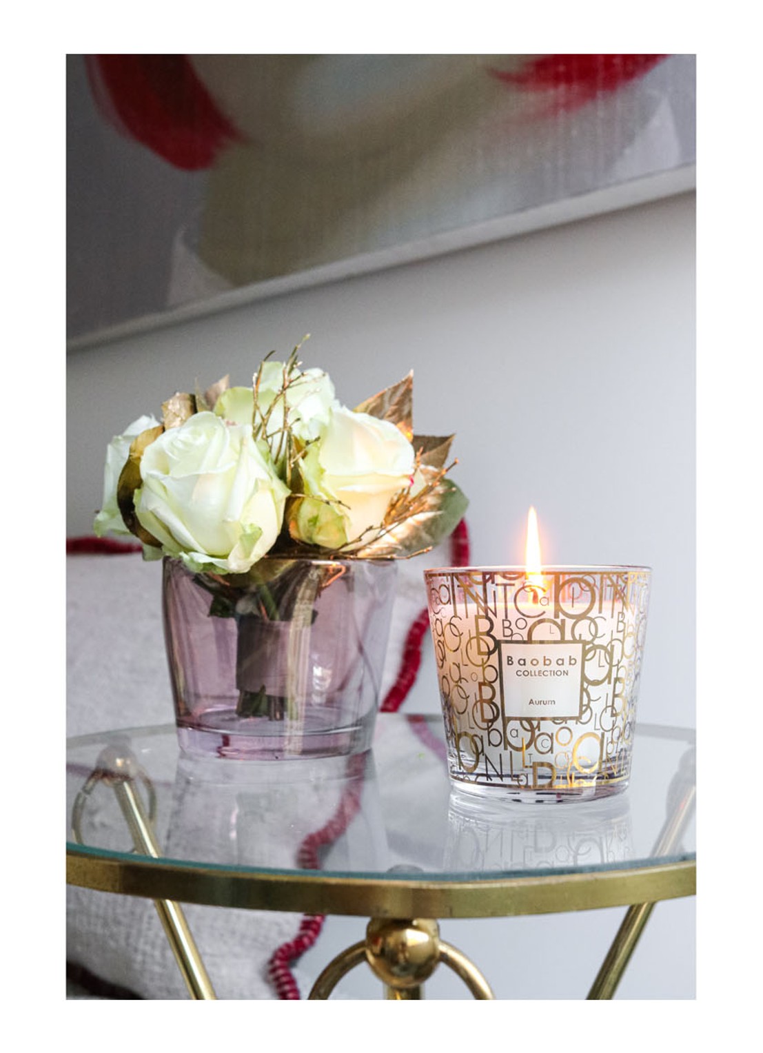 Baobab Collection My First Baobab Aurum geurkaars 190 gram - detail 3 goud