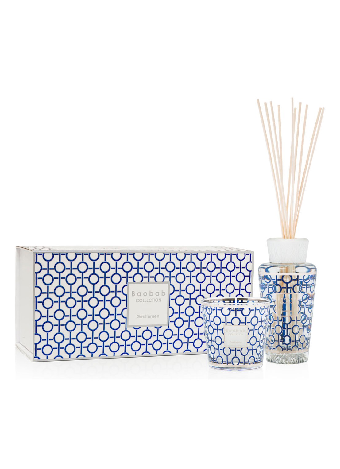 Baobab Collection My First Baobab Gentleman giftbox - huisparfum set - voorkant blauw