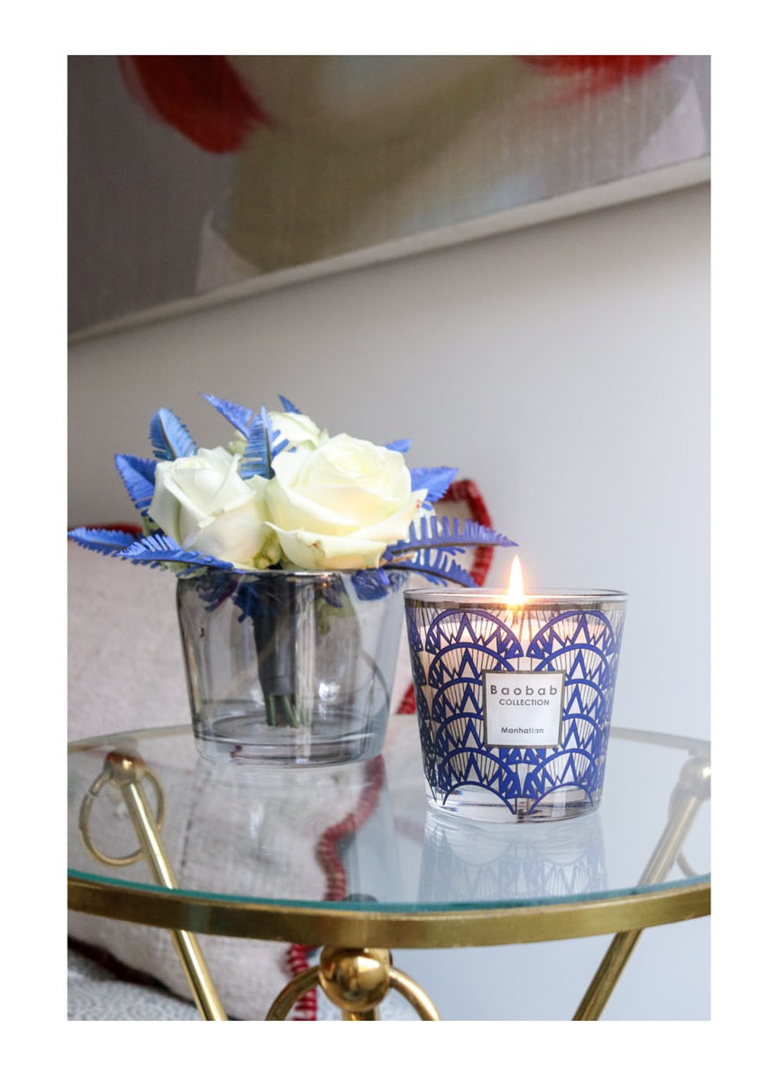 Baobab Collection My First Baobab - Manhattan geurkaars 190 gram - detail 3 donkerblauw