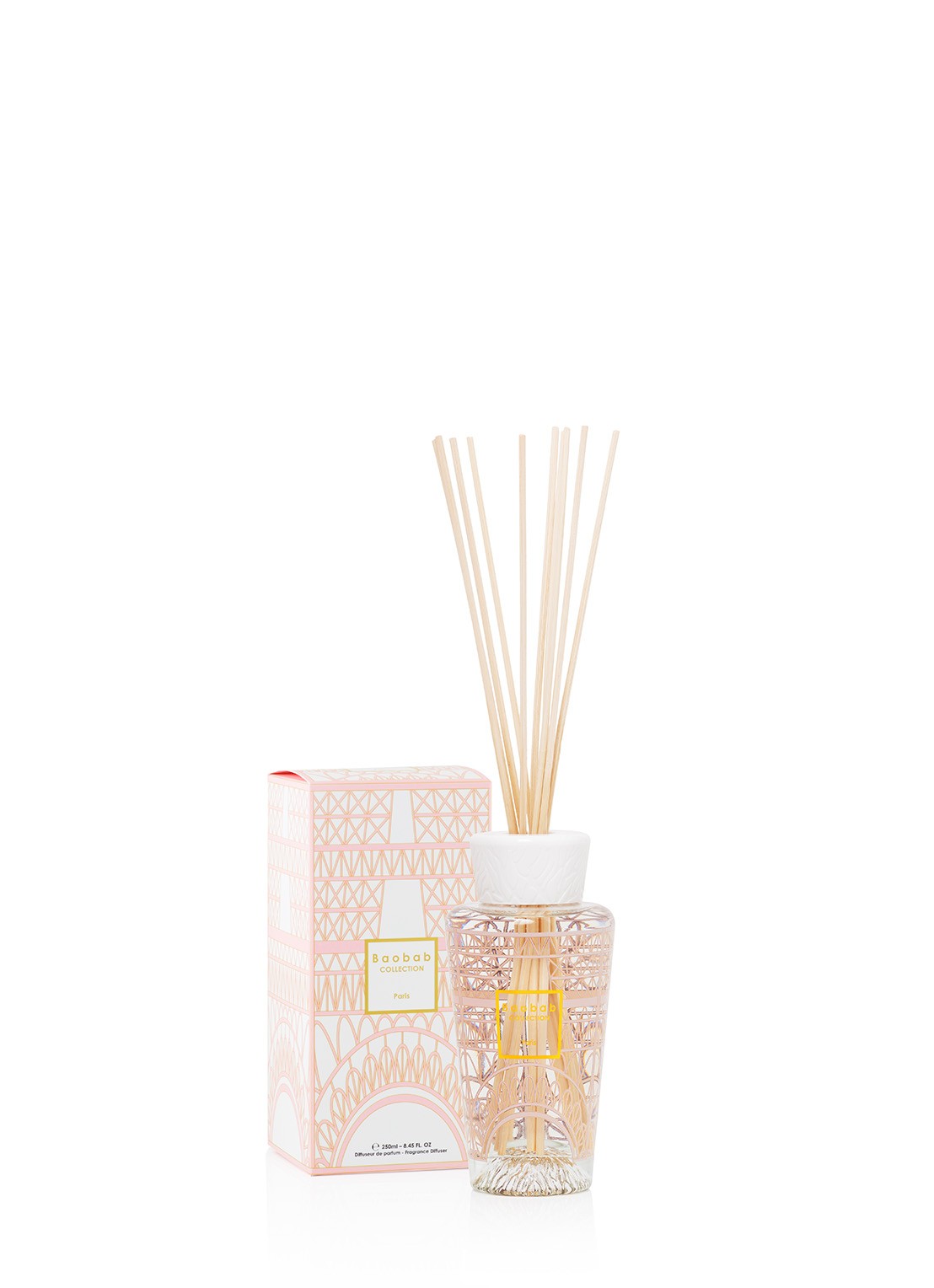 Baobab Collection My First Baobab Paris geurstokjes 250 ml - voorkant 3 oudroze