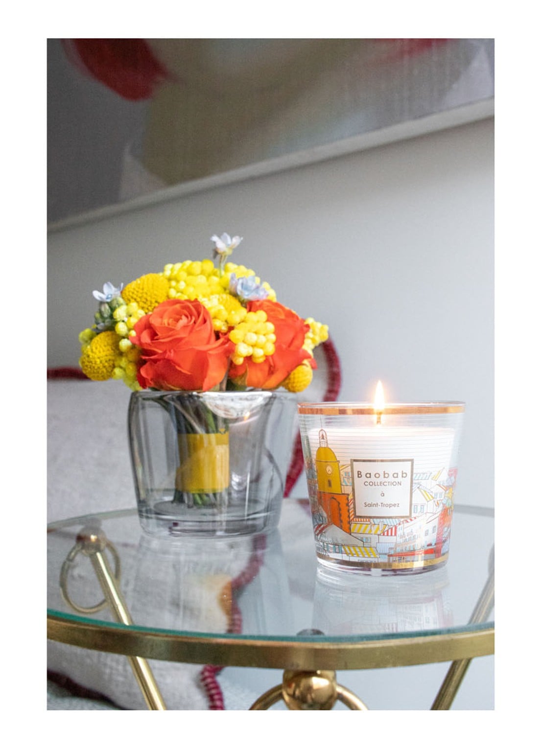 Baobab Collection My First Baobab Saint-Tropez geurkaars 190 gram - detail goud