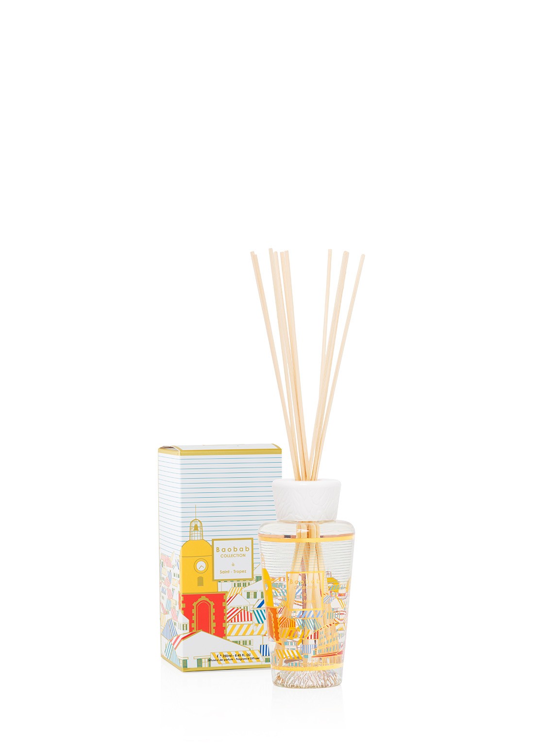 Baobab Collection My First Baobab Saint-Tropez geurstokjes 250 ml - voorkant geel