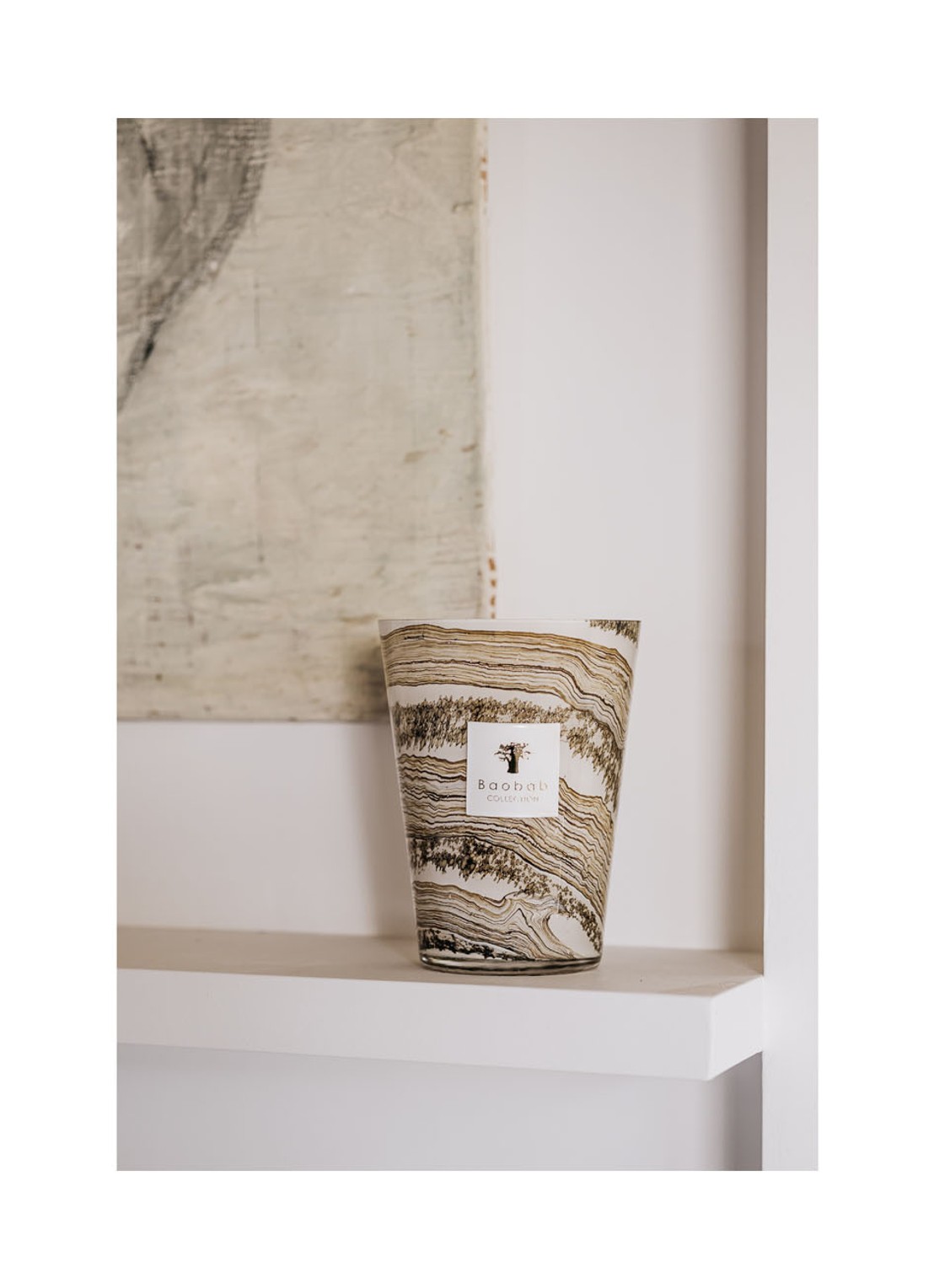 Baobab Collection Siloli Max 24 geurkaars 3 kg - voorkant 2 zand