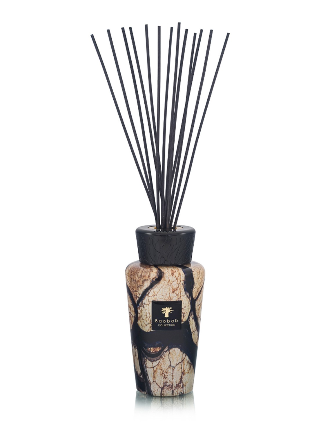 Baobab Collection Stones Lazuli geurstokjes 500 ml - voorkant bruin