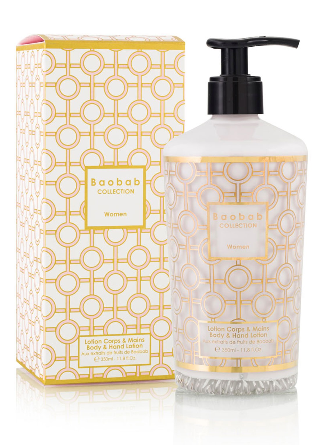Baobab Collection Women body- & handlotion 350 ml  - voorkant 2 goud
