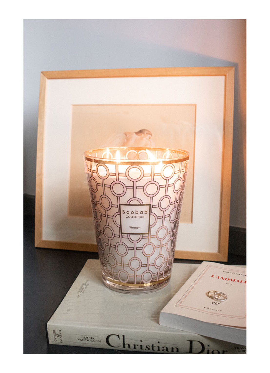 Baobab Collection Women Max 24 geurkaars 3 kg - voorkant 3 roze