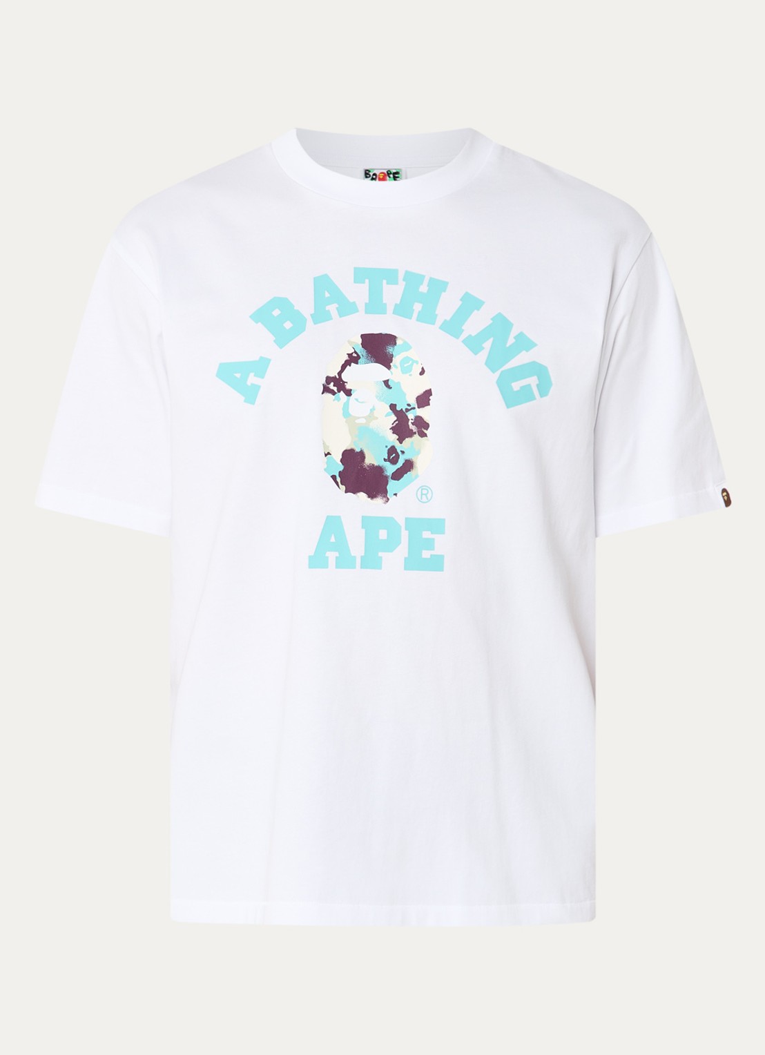 Bape T-shirt met logoprint - voorkant 3 wit