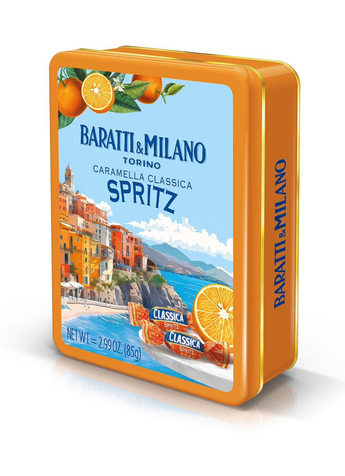 Baratti & Milano Classica Spritz snoep in blik 85 gram - voorkant undefined