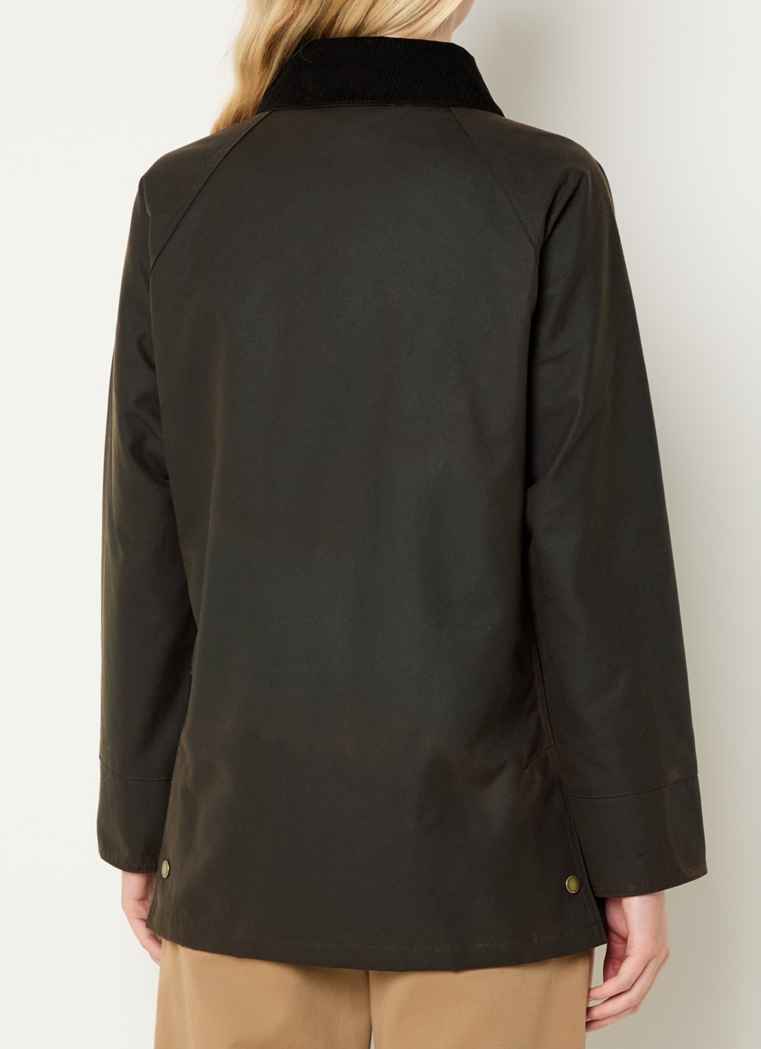 Barbour Acorn parka met steekzakken - achterkant 2 paars