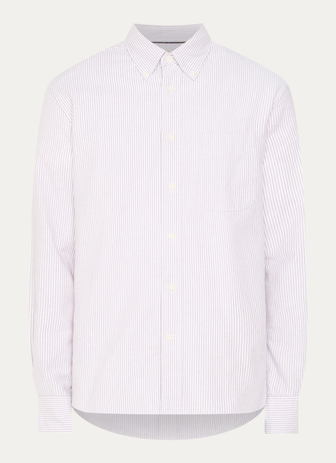 Barbour Authentic regular fit overhemd met streepprint - voorkant 3 rood