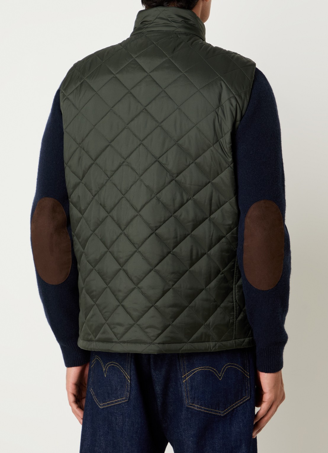 Barbour Bodywarmer met opgestikte zakken - achterkant 2 groen
