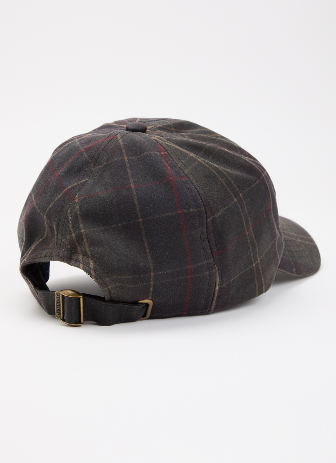 Barbour Hayden tartan pet met ruitdessin  - detail donkergroen