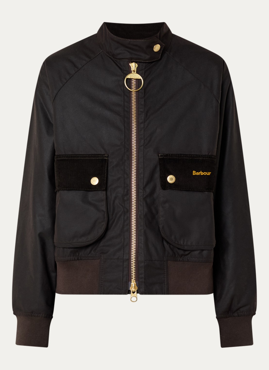 Barbour Jack met klepzakken - voorkant 2 roestbruin