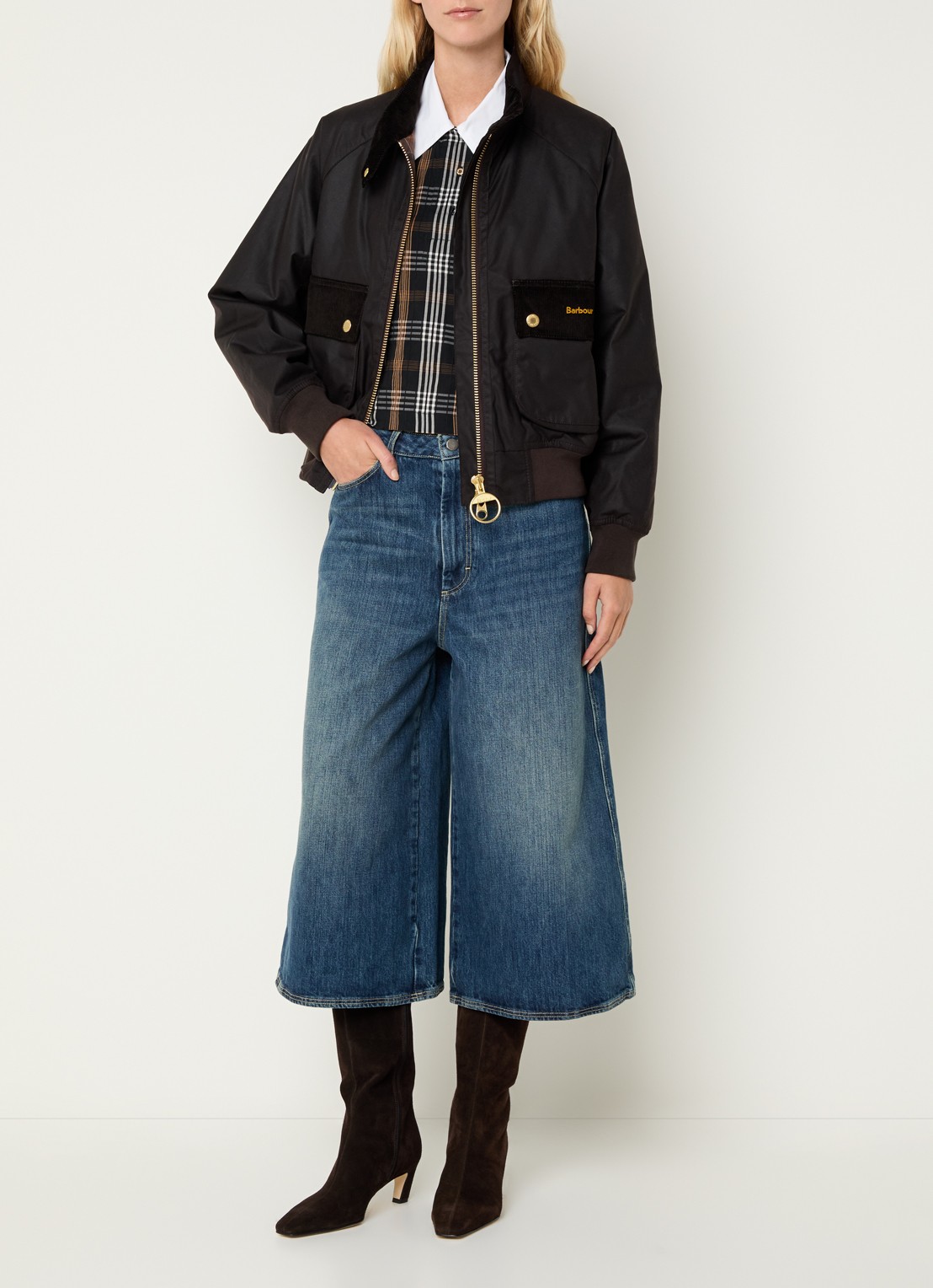 Barbour Jack met klepzakken - voorkant 3 roestbruin