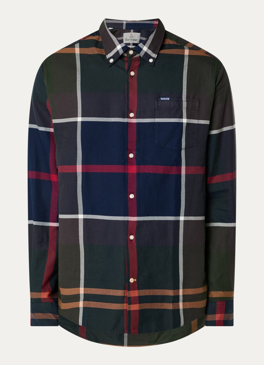 Barbour Overhemd met ruitdessin - voorkant 3 groen