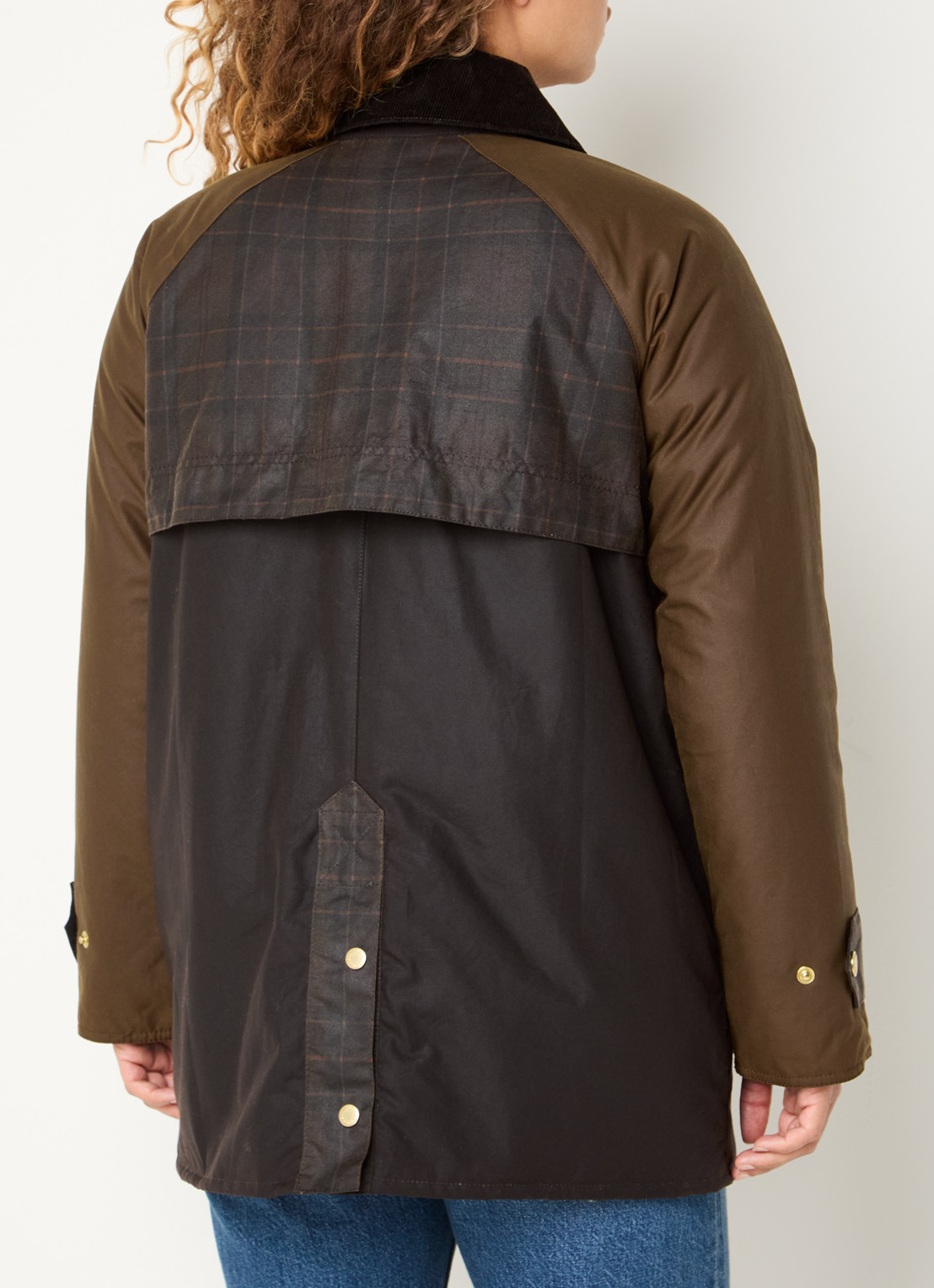 Barbour Parka met klepzakken - achterkant 4 bruin
