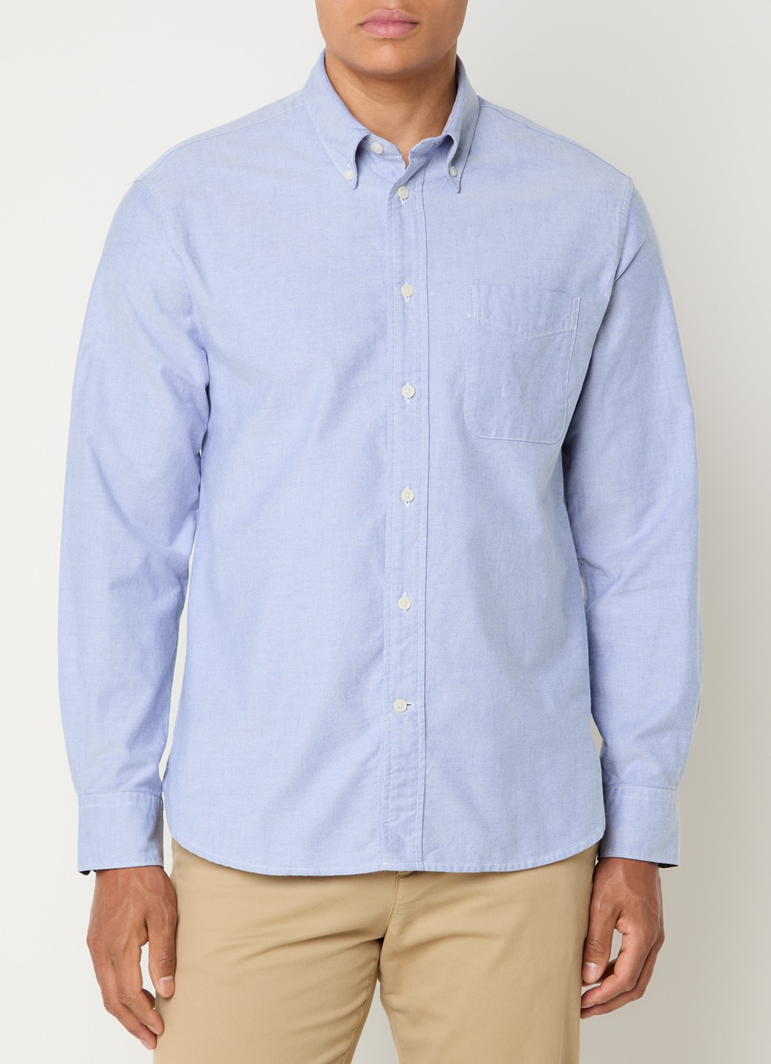 Barbour Regular fit overhemd met kraag - detail blauw