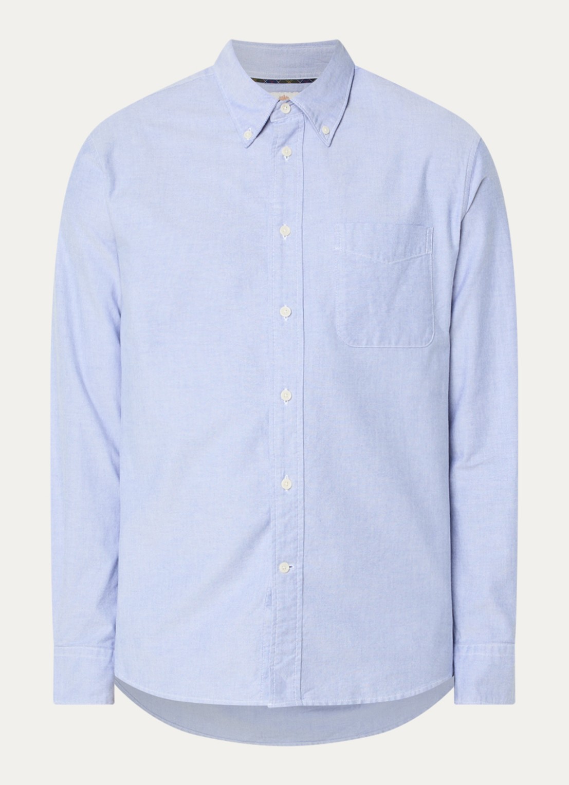 Barbour Regular fit overhemd met kraag - voorkant 3 blauw