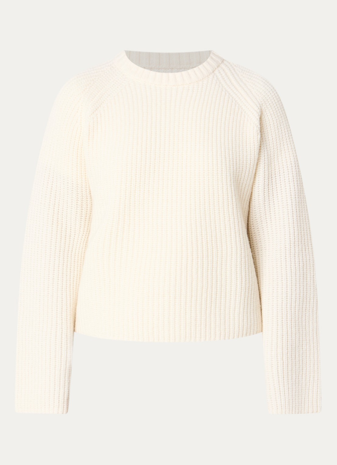 Barbour Renata grofgebreide trui - voorkant beige