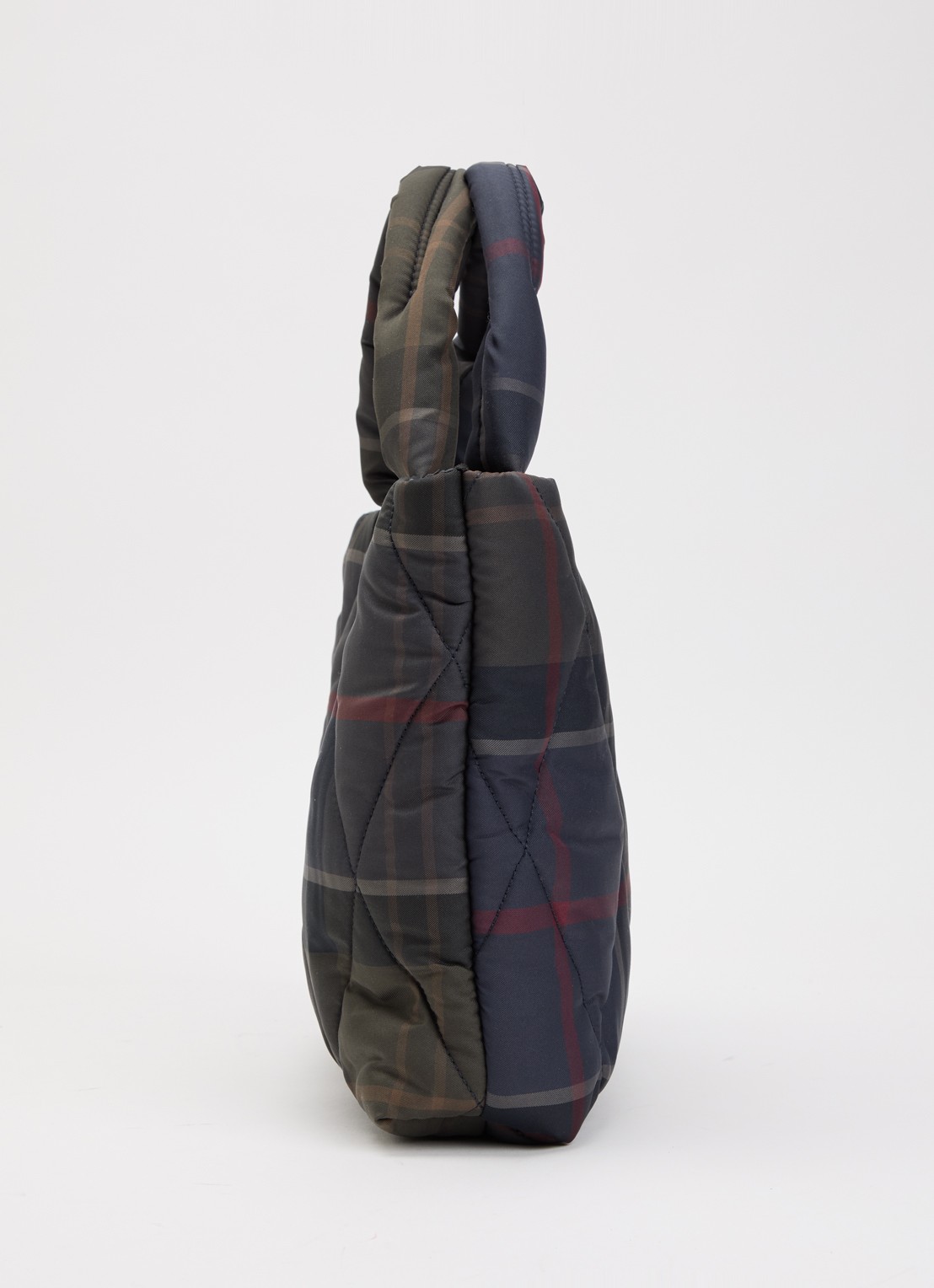 Barbour Tartan Arlene handtas met ruitdessin  - detail 2 donkergroen