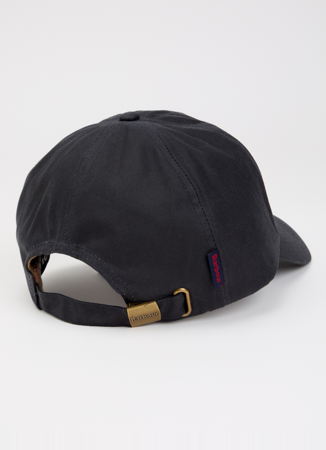 Barbour Wax pet met logoborduring - detail 2 donkerblauw