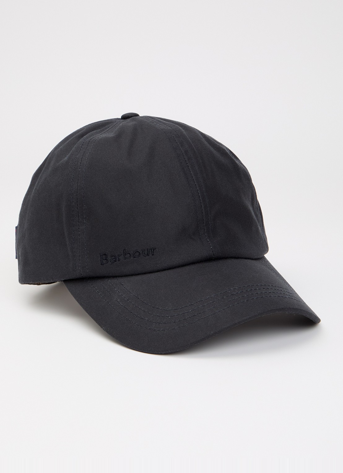 Barbour Wax pet met logoborduring - voorkant donkerblauw