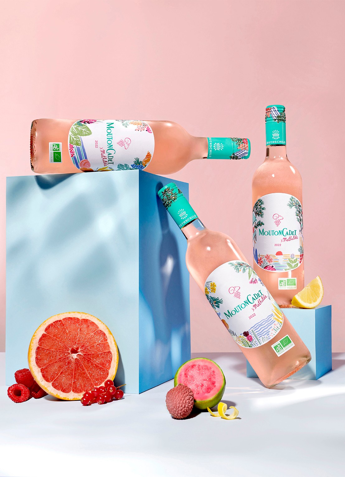 Baron Philippe de Rothschild Mouton Cadet, Rosé Bio X Mathilde rosé wijn 750 ml - detail undefined