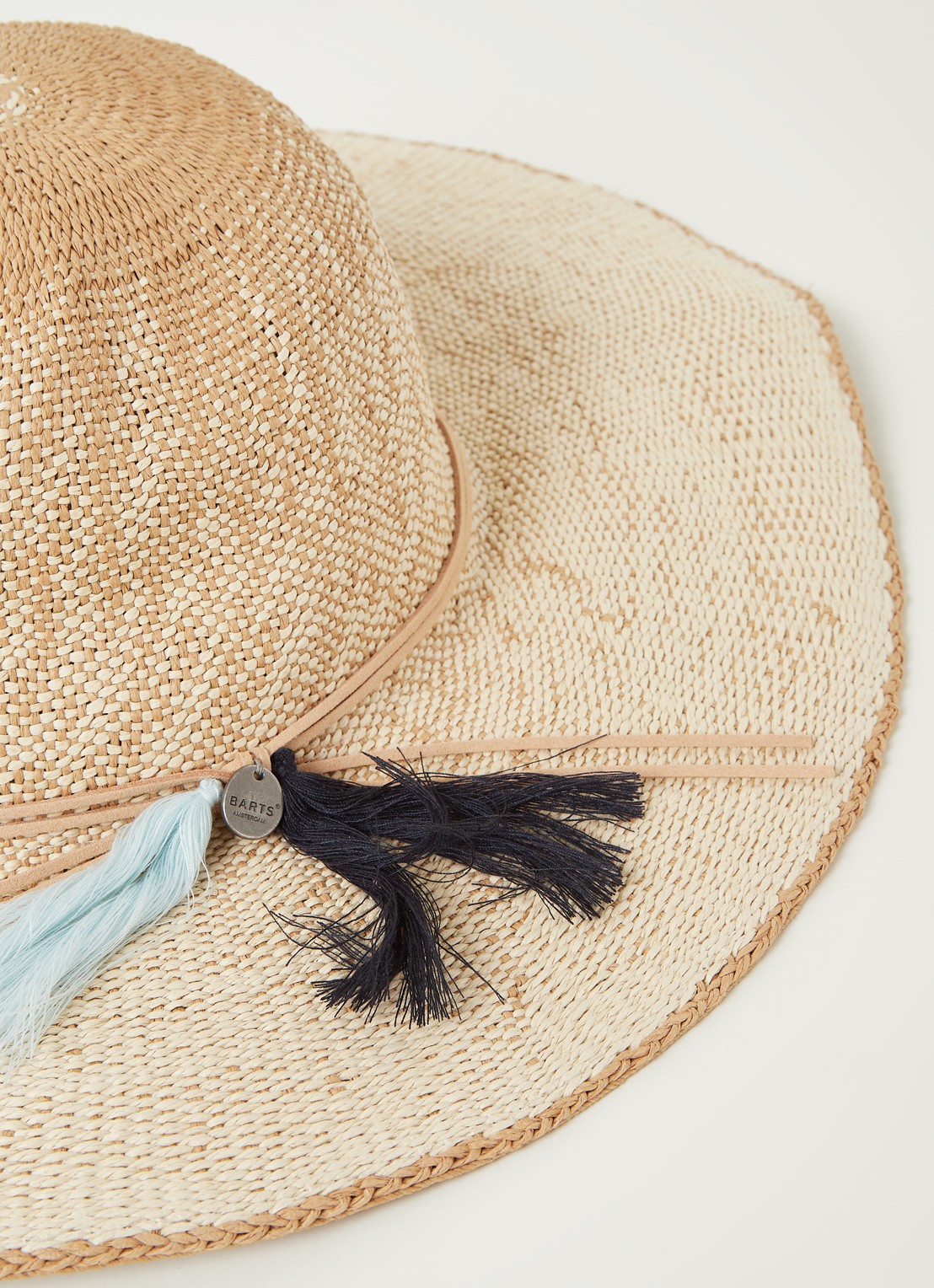Barts Alecan hoed met tassel - detail zand
