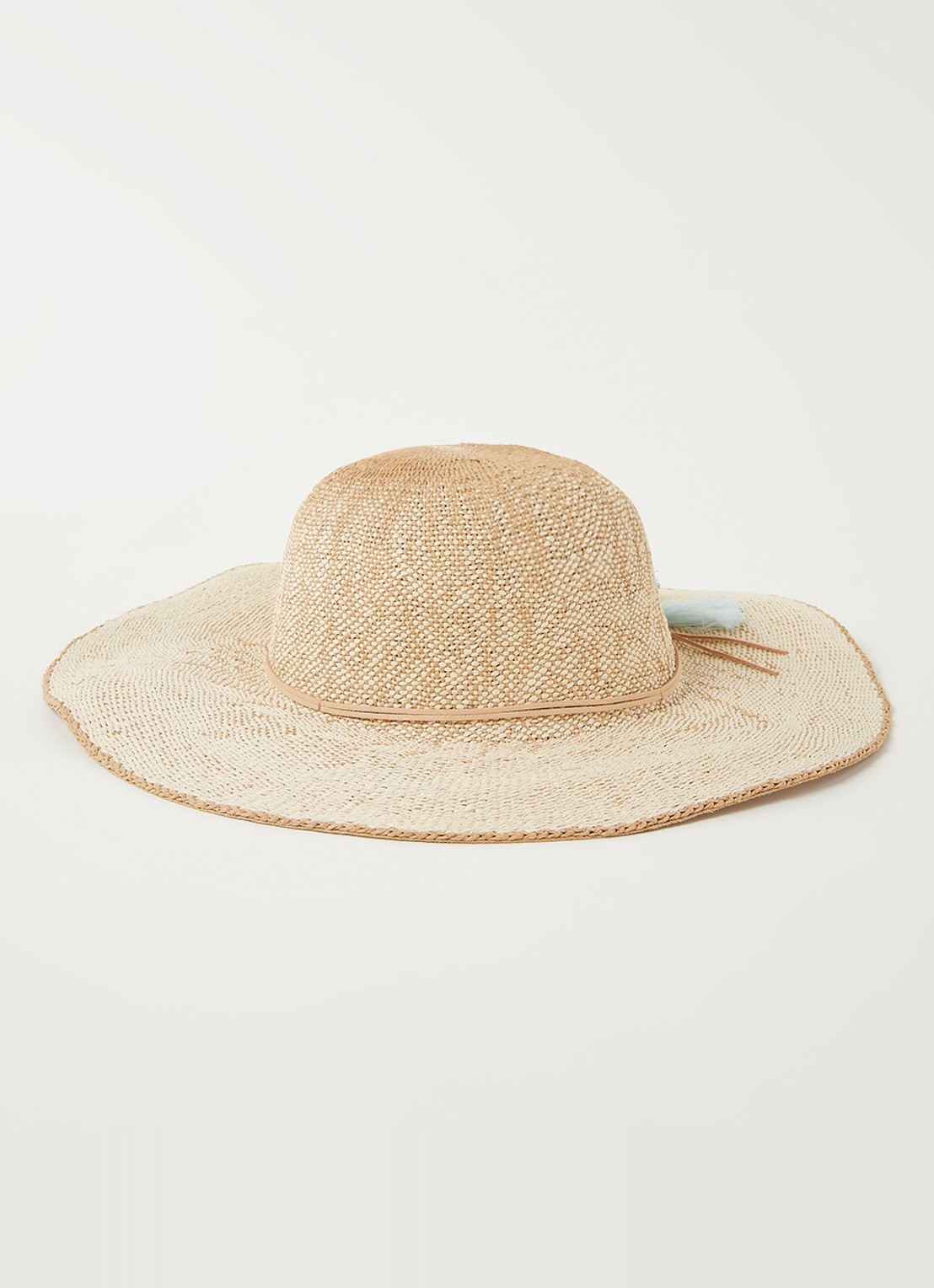 Barts Alecan hoed met tassel - voorkant 2 zand