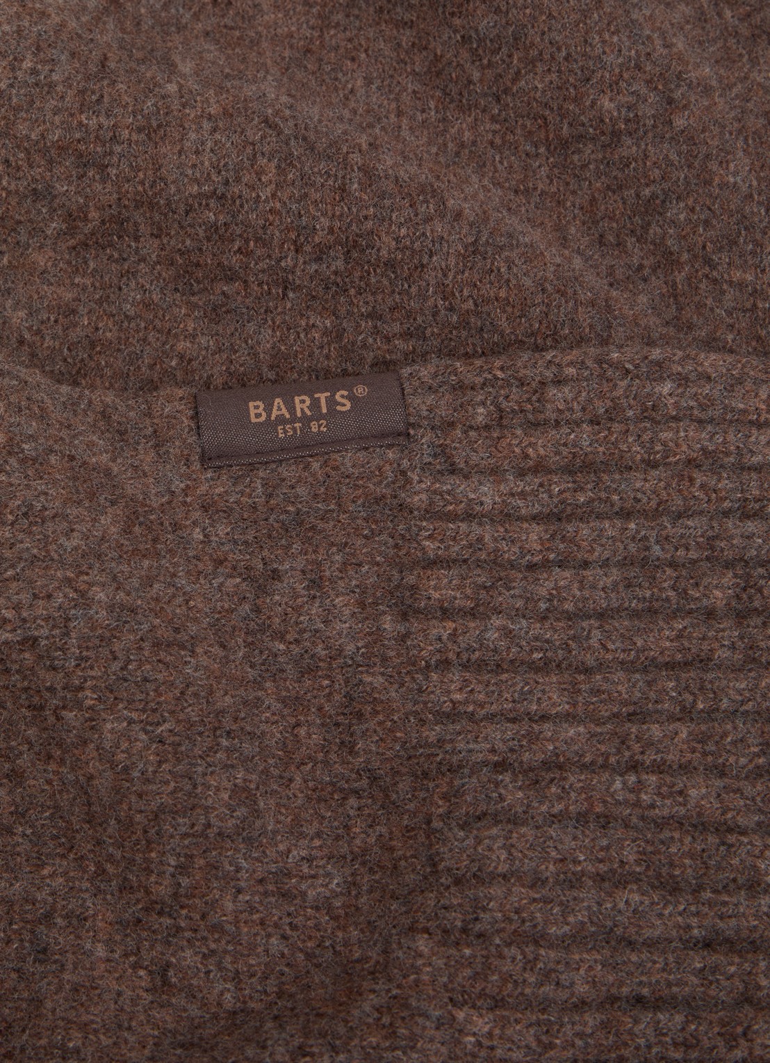 Barts Alpsy sjaal van wol - detail 3 bruin