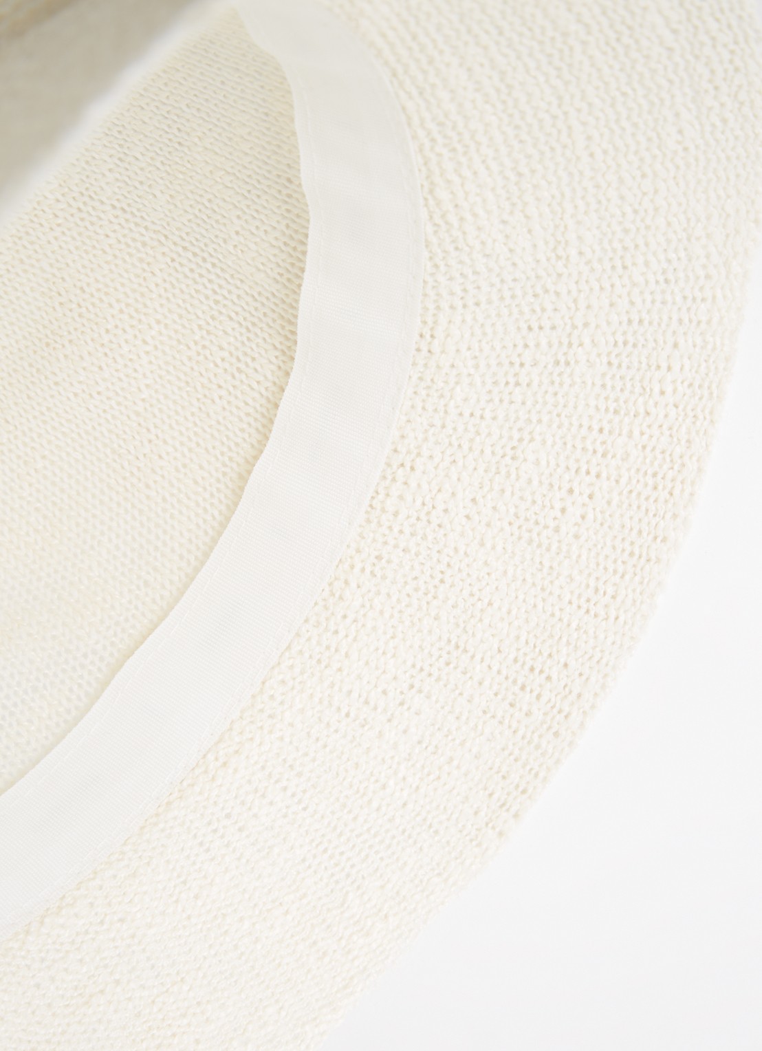 Barts Besary bucket hoed met logo - detail gebroken wit