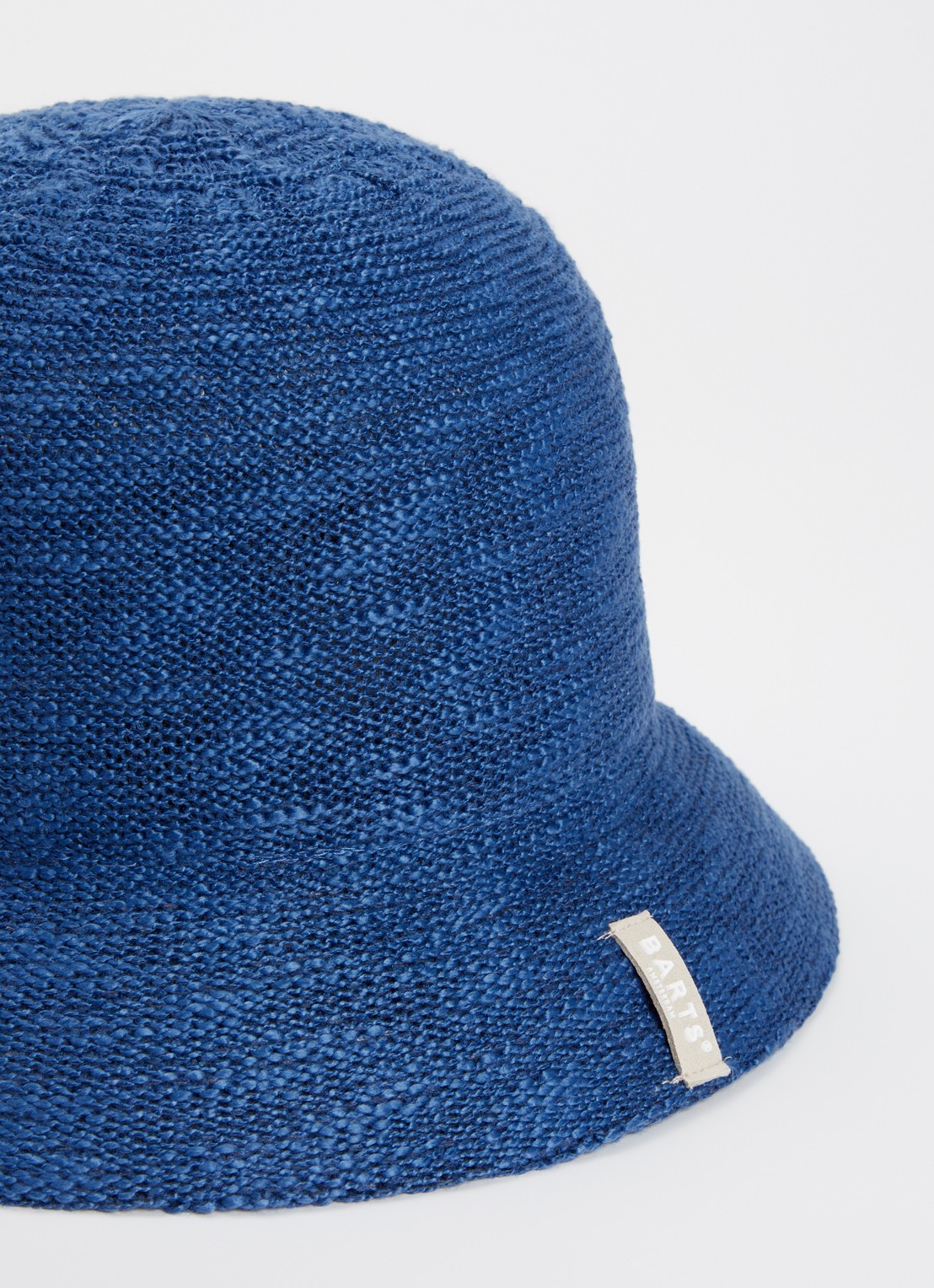 Barts Besary bucket hoed met logo - detail 2 donkerblauw