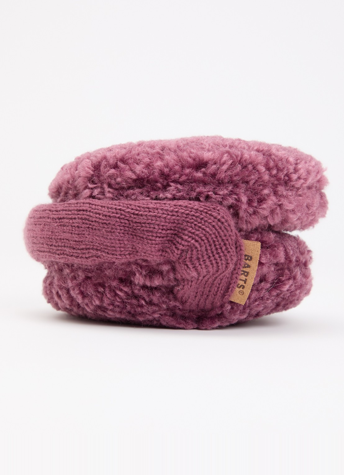 Barts Browniez oorwarmers met teddy detail - detail lavendel