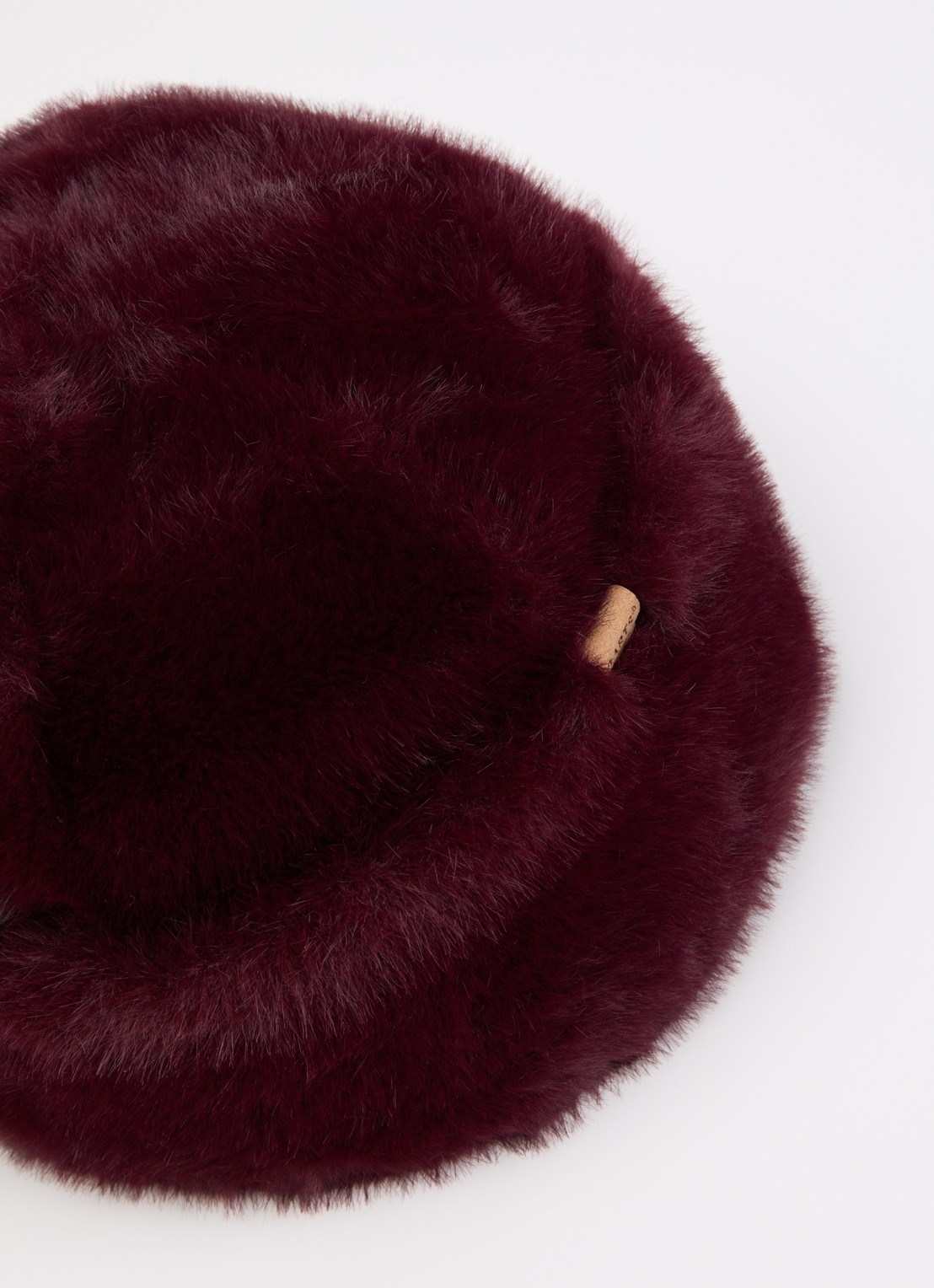 Barts Cherrybush muts van imitatiebont - detail 2 aubergine
