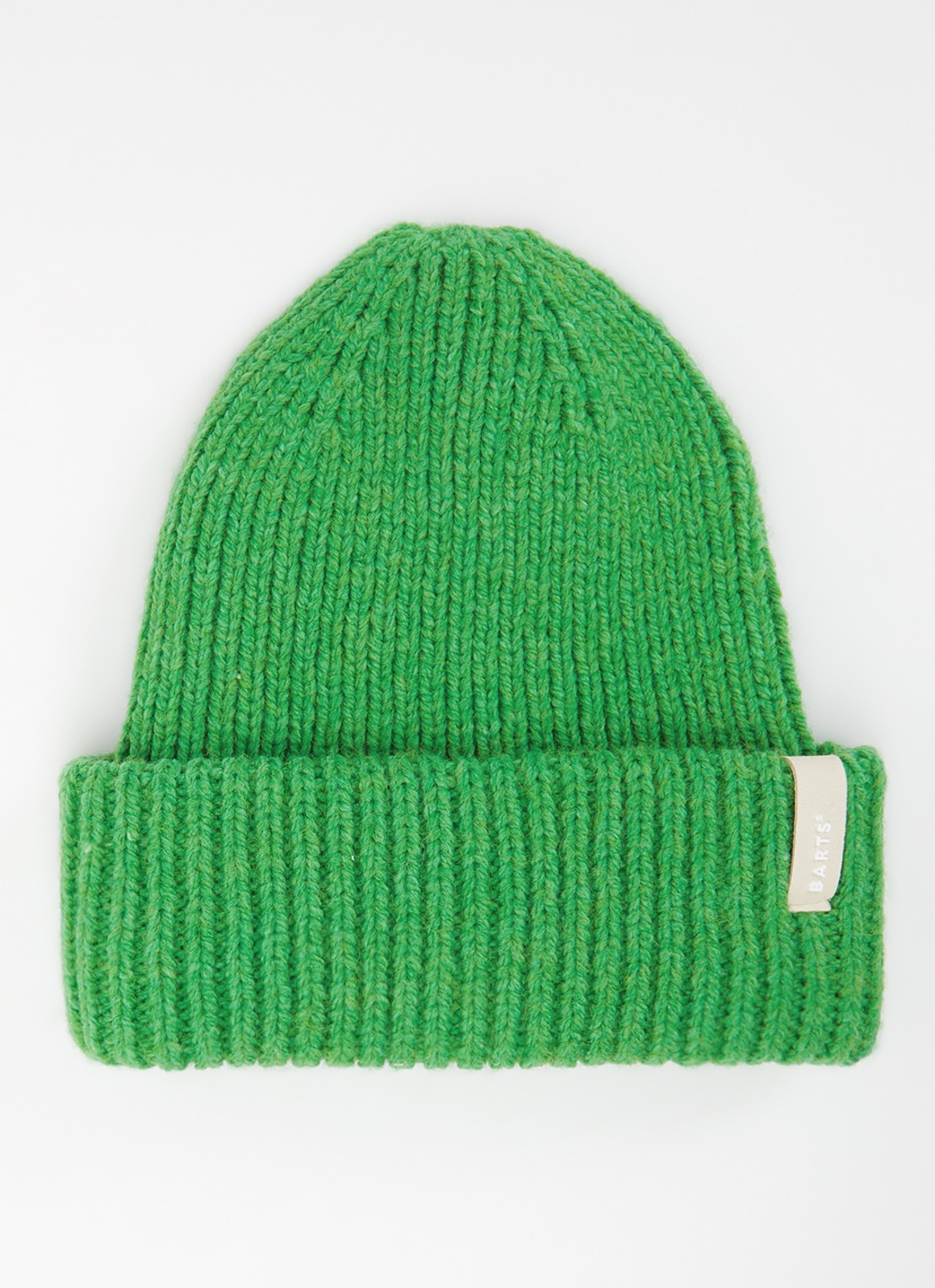 Barts Chilah grofgebreide muts met logo - voorkant groen