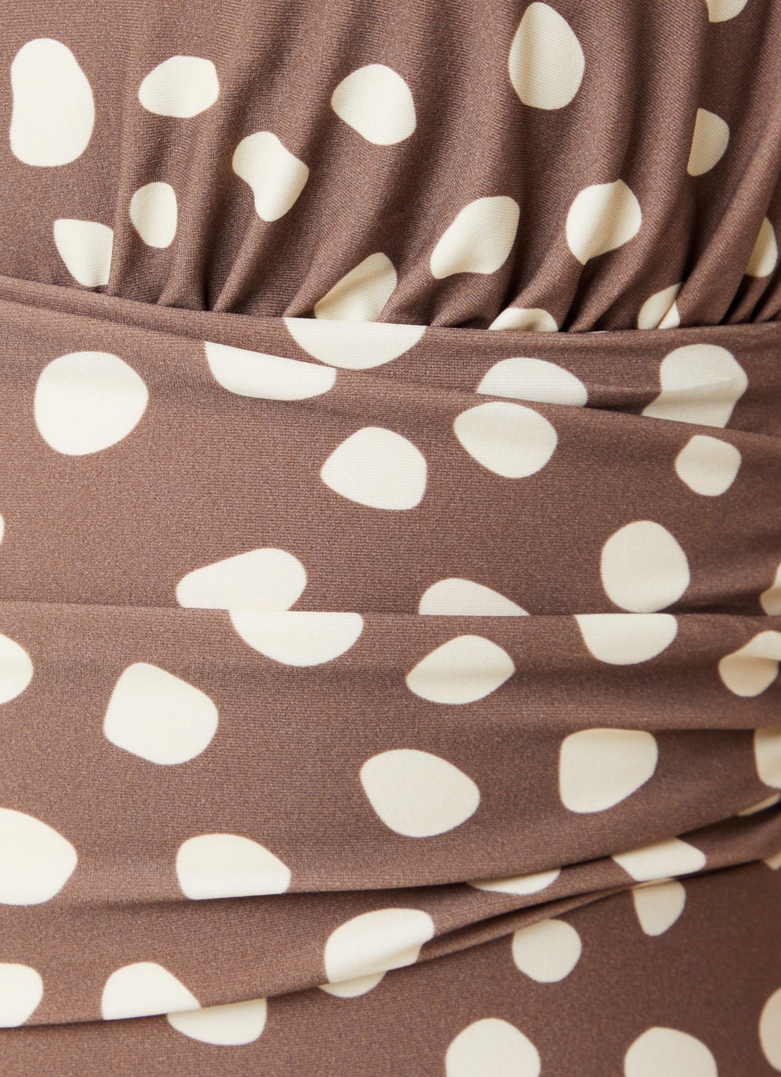 Barts Dauna plunge badpak met stippenprint - detail 2 beige