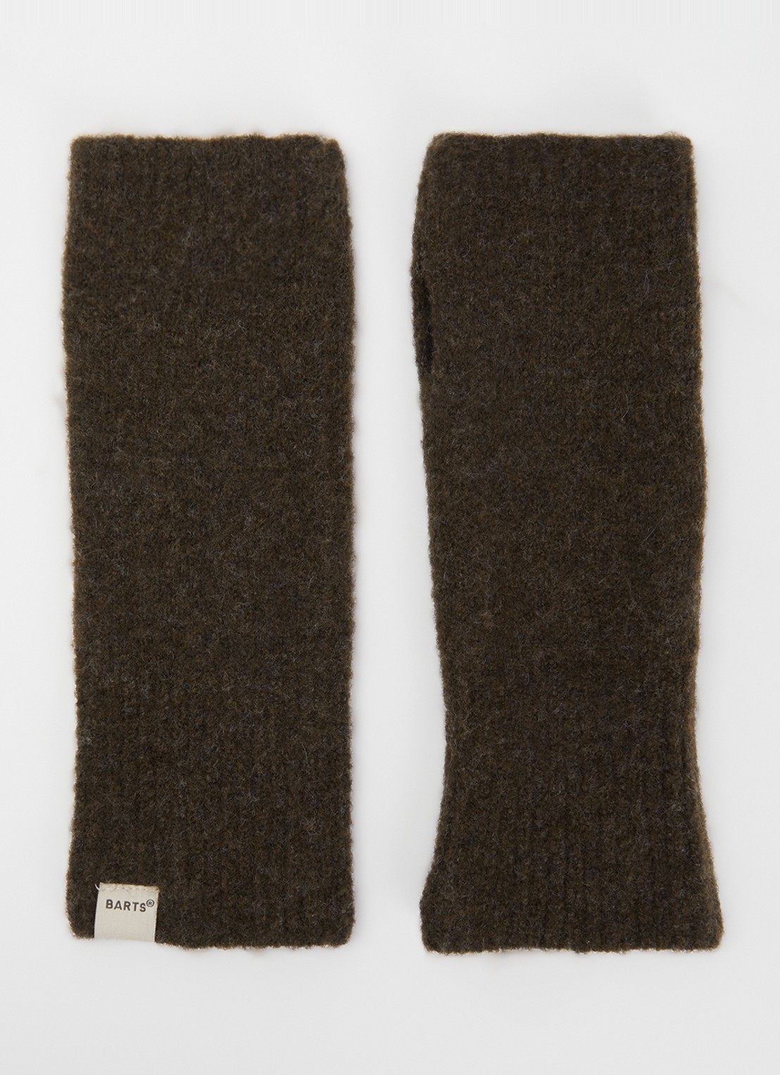 Barts Fhearna handschoenen in wolblend  - voorkant donkerbruin