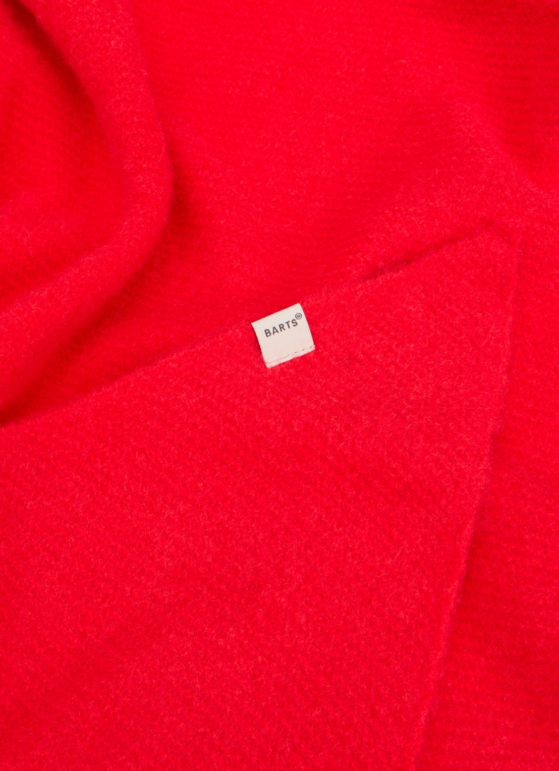 Barts Fhearna sjaal in wolblend  - detail rood