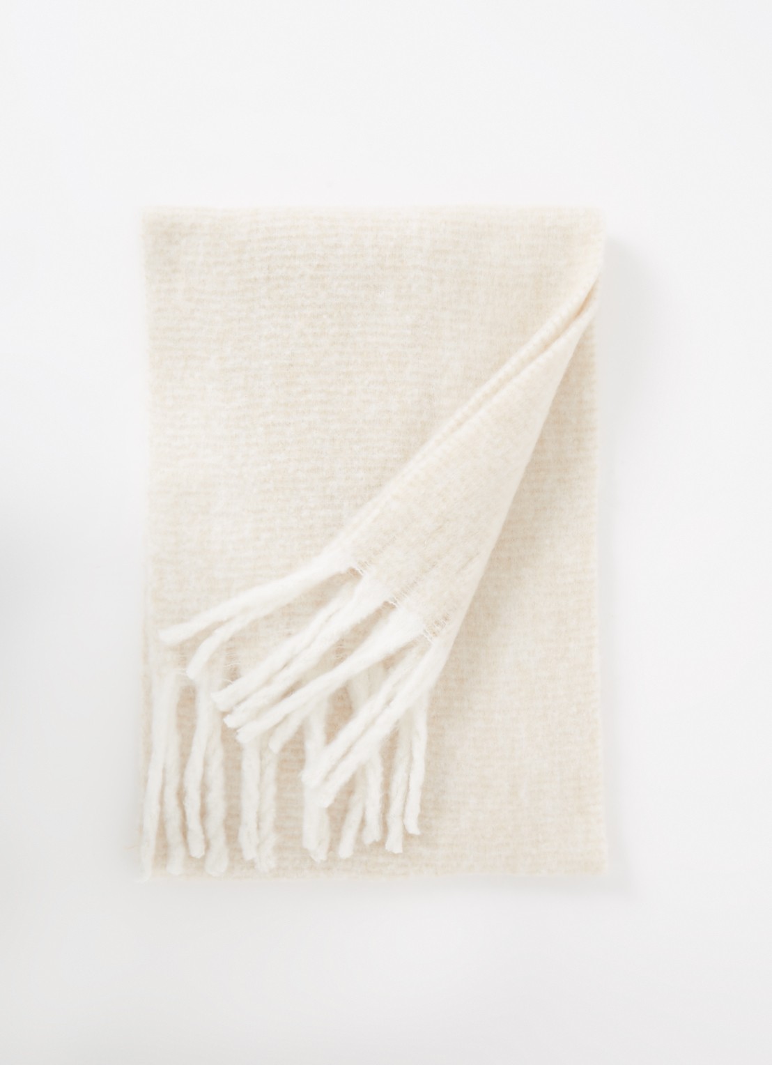 Fyone Barts Fyone sjaal met franjes 180 x 40 cm • Gebroken wit • de Bijenkorf