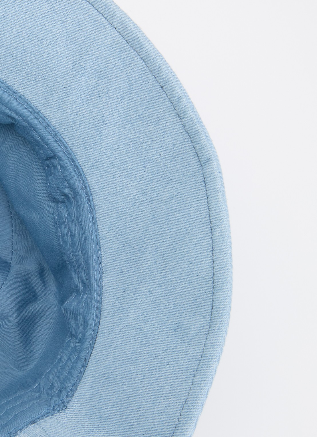 Barts Jabibu buckethat van denim met logoborduring  - detail indigo