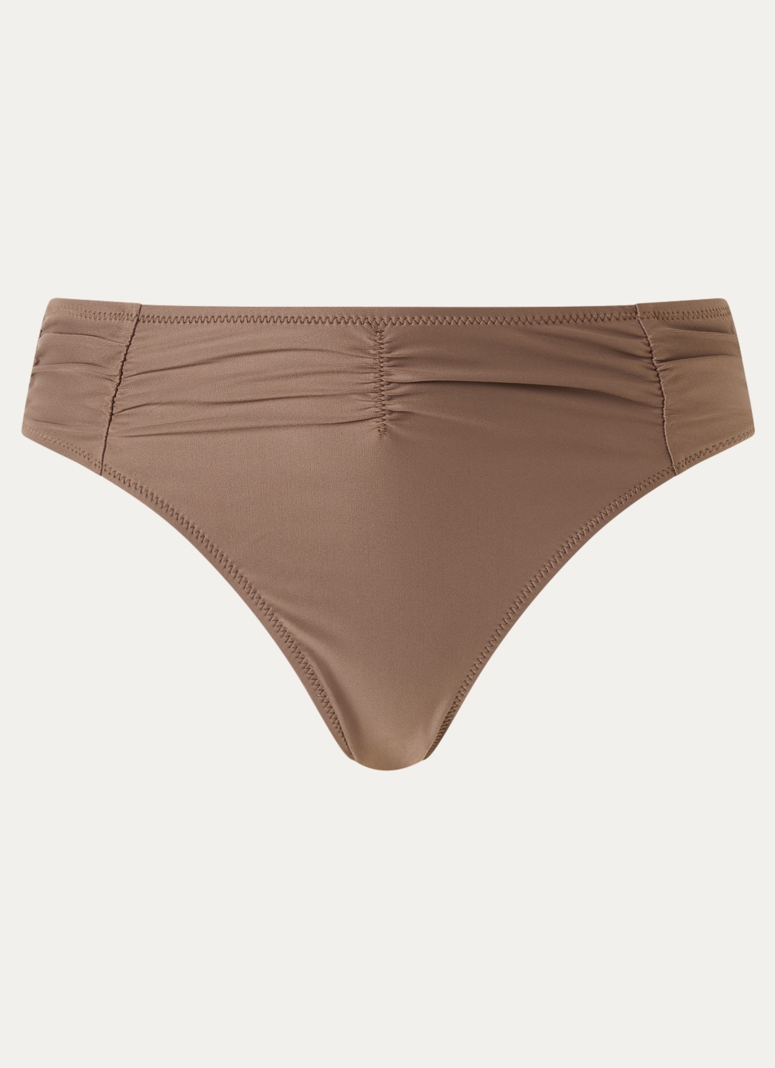 Barts Kelli Cheeky high waisted hipster bikinislip - voorkant lichtbruin
