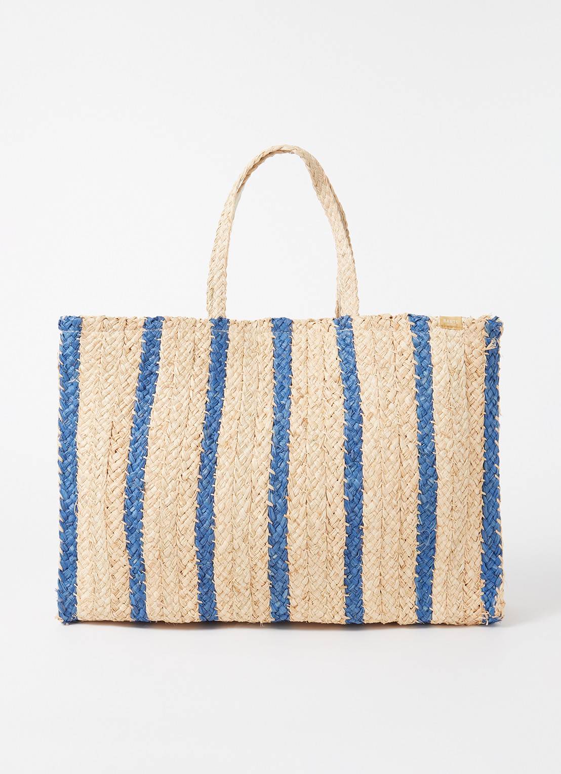 Barts Makemo shopper van raffia - voorkant 4 naturel