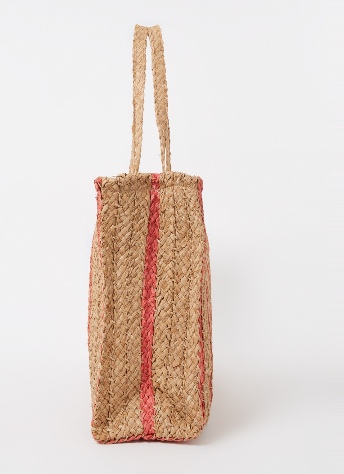 Barts Makemo shopper van raffia - detail 4 donkerbeige