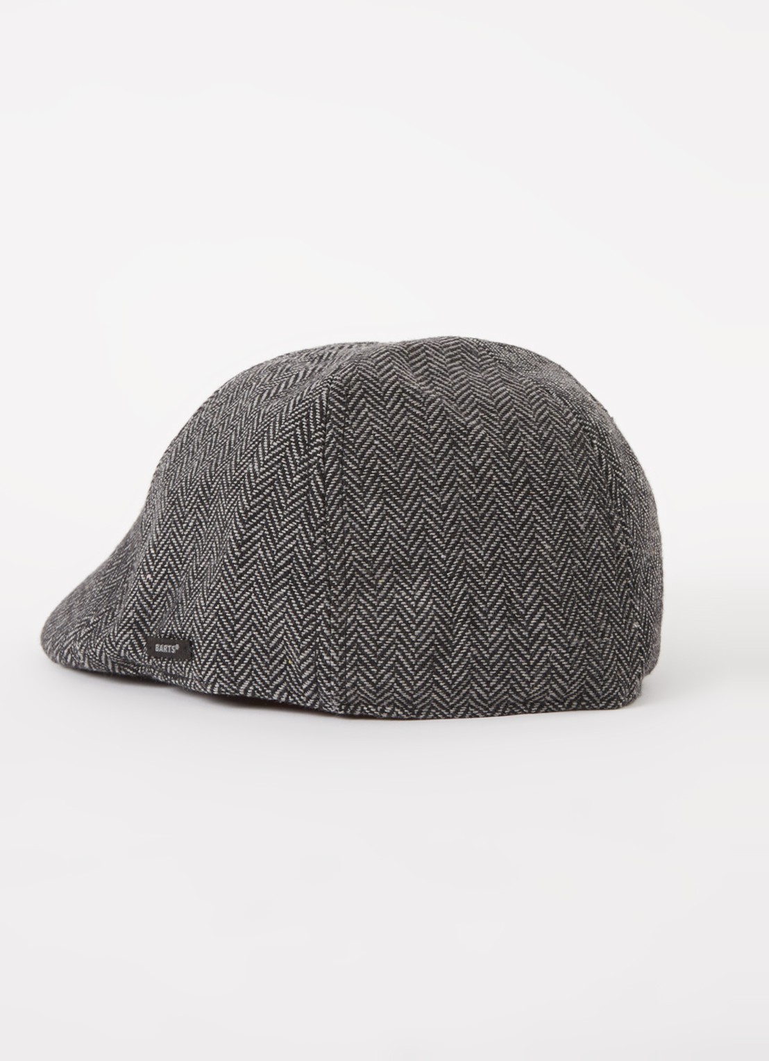 Barts Mr. Mitchell flapcap in wolblend - detail zwart