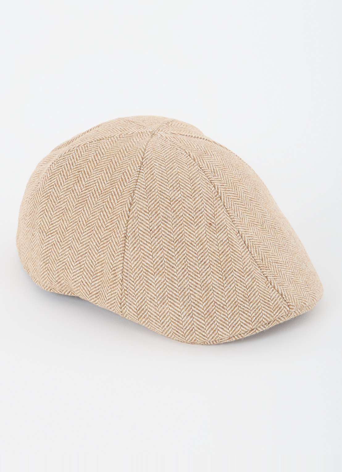 Barts Mr. Mitchell flapcap in wolblend - voorkant beige