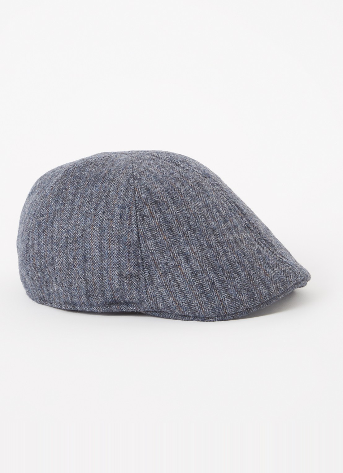 Barts Mr. Mitchell flapcap in wolblend - voorkant blauw