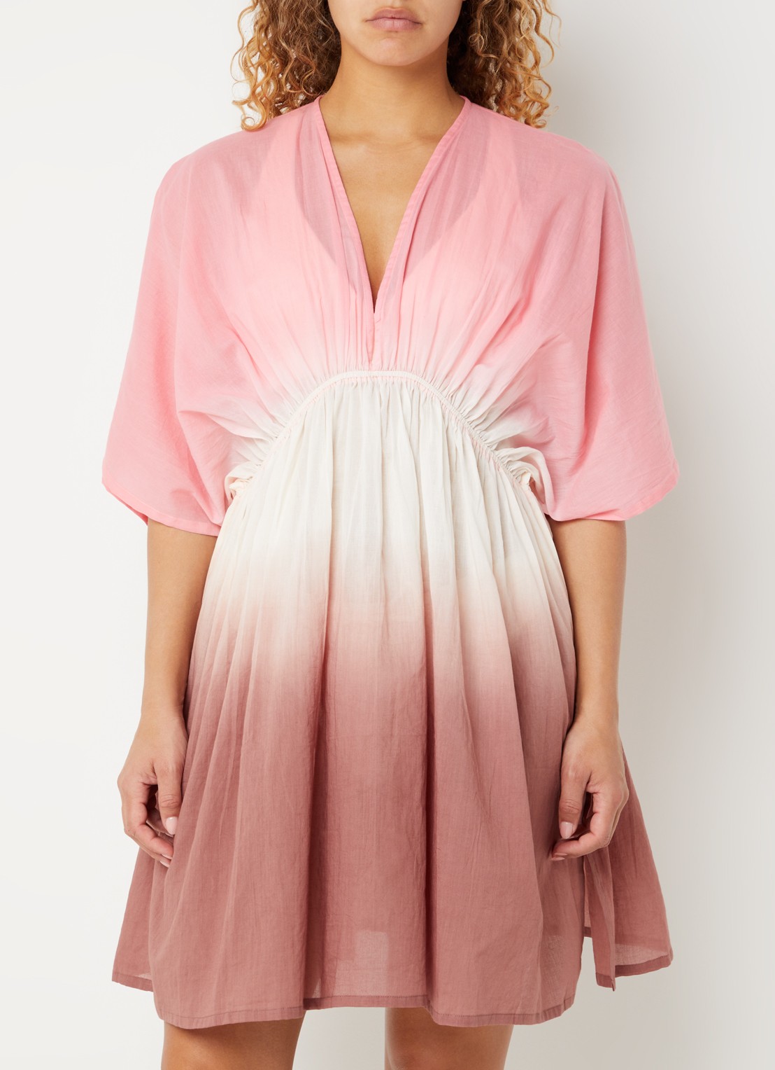 Barts Mundoly strandjurk met dip-dye dessin - detail 4 roze