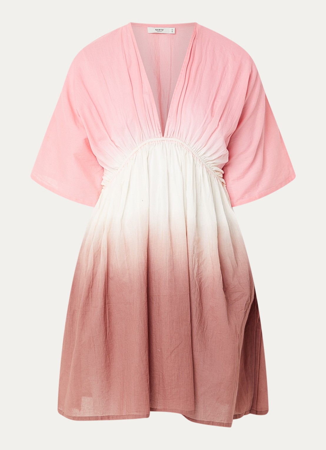 Barts Mundoly strandjurk met dip-dye dessin - voorkant 2 roze