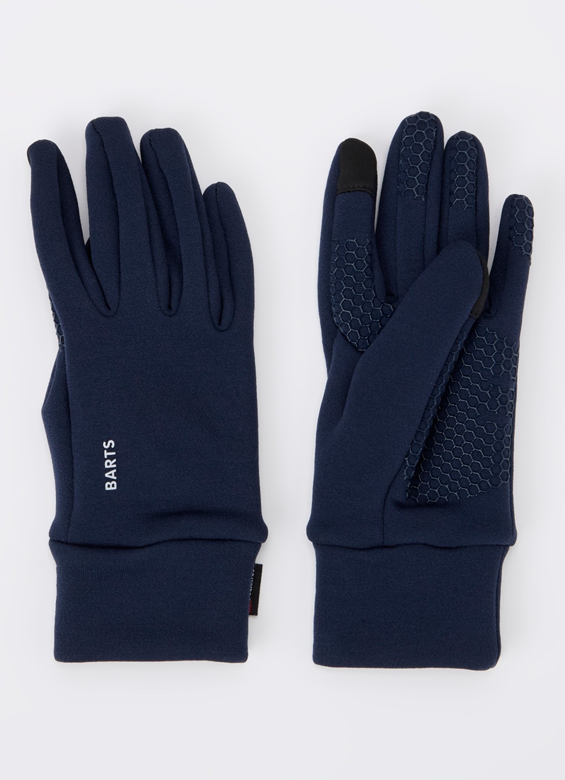 Barts Powerstretch handschoenen met touchscreen functie - voorkant donkerblauw